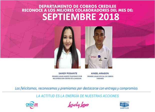 Colaboradores Cobros CrediLee-Septiembre – Corporación Lady Lee